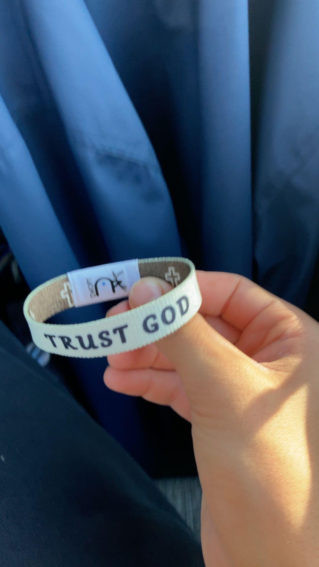 Bible Verse Wristband – Trust in God - Bible Verse Wristband – Trust in God | Bible Verse Bracelets | Christian Gift