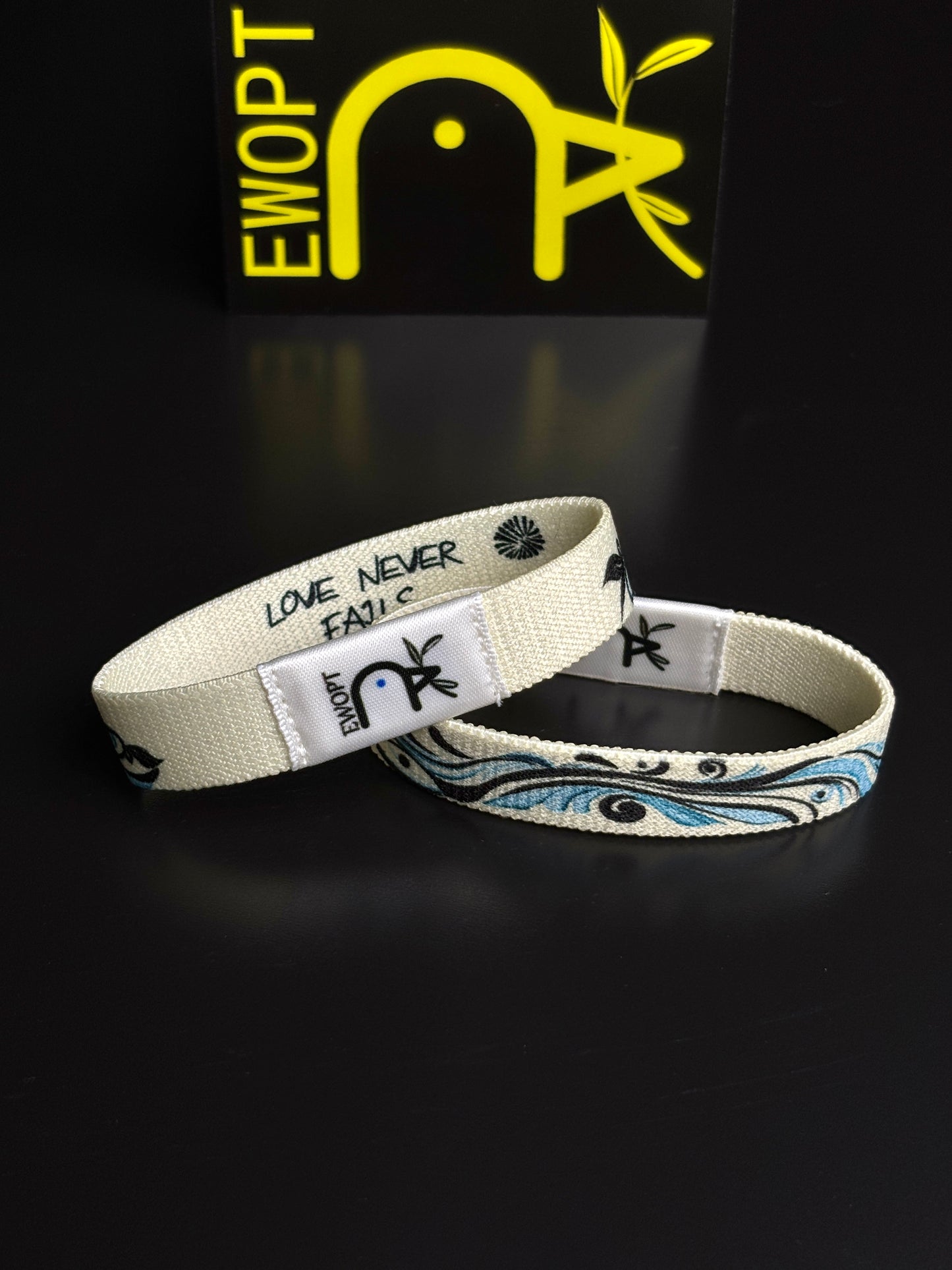 Love Never Fails Bracelet - Love Never Fails Bracelet | Bible Verse Bracelets | Christian Gift