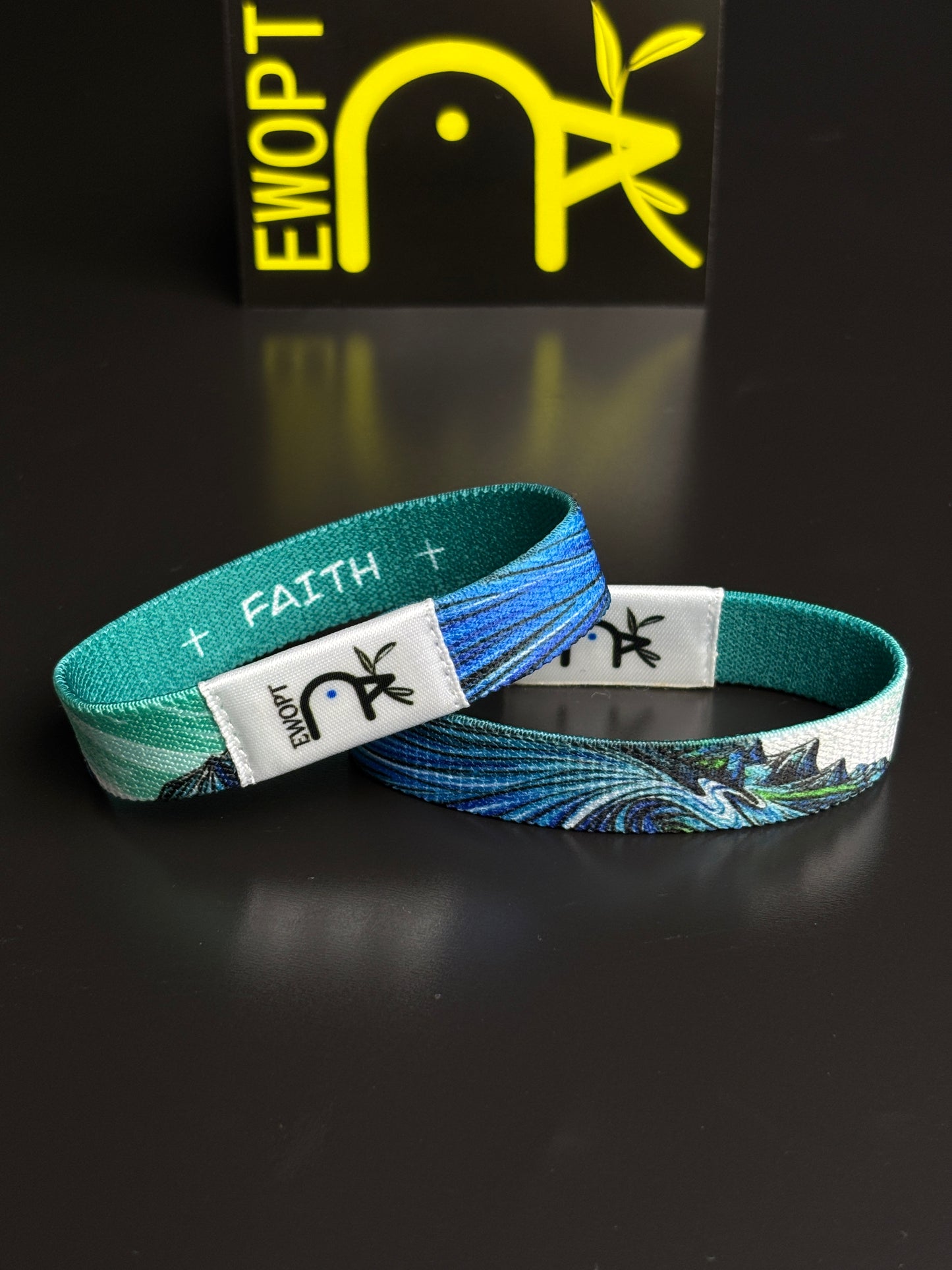 Faith Wristband – Spiritual Power Bracelet - Faith Wristband – Spiritual Power Bracelet | Bible Verse Bracelets | Christian Gift