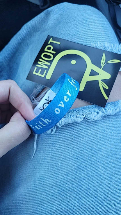 Christian Faith Bracelet – Overcome Fear With God - Christian Faith Bracelet – Overcome Fear With God | Bible Verse Bracelets | Christian Gift