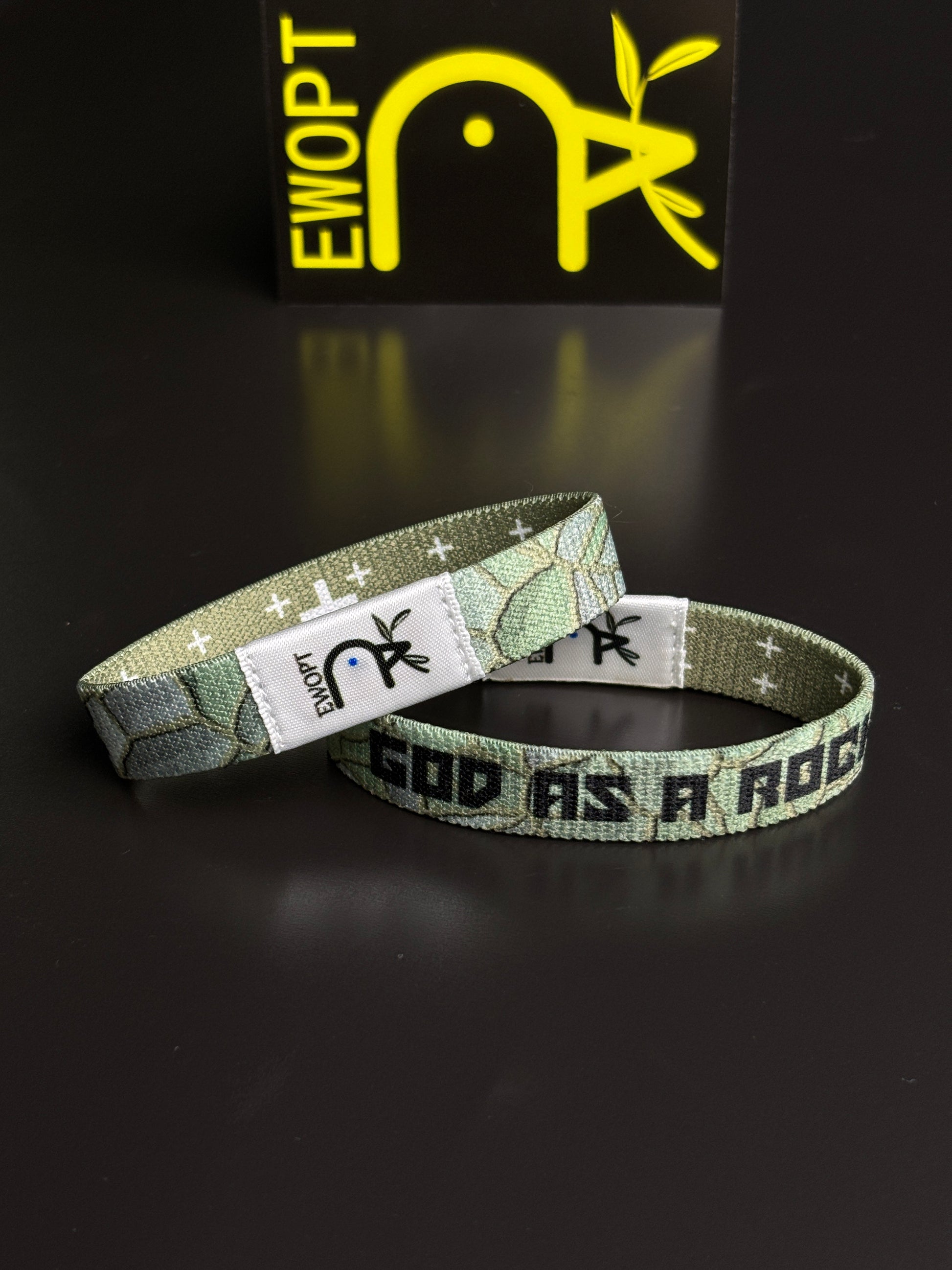 God Is A Rock – Christian Faith Verse Bracelet - God Is A Rock – Christian Faith Verse Bracelet | Bible Verse Bracelets | Christian Gift